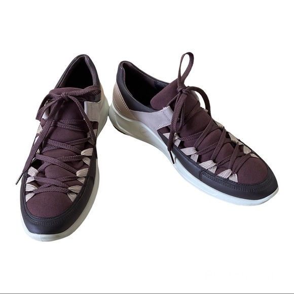 ECCO Flexure Leather Runner II Fig/Black/Grey - EU 42 US 11 - Picture 10 of 16